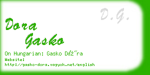 dora gasko business card